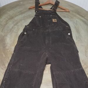 Carhartt Dark Brown Insulated Overalls